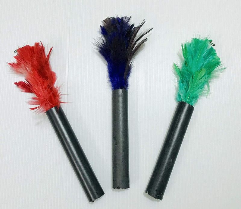 A SARKAR MAGIC WORLD Visual Feather Duster Color Change Magic (Set of 2) Ultra Visual Color Changing Feather. 3 Magic Tricks  (Age: 6 YEARS AND UP)