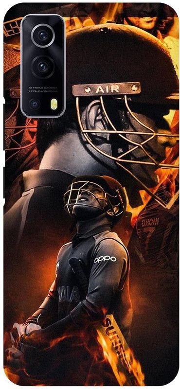 THE NARAYANA COLLECTIONS Back Cover for IQOO Z3- V2073A-DHONI,MSD,IPL,CSK,INDIAN,CRICKETER  (Multicolor, Hard Case, Pack of: 1)