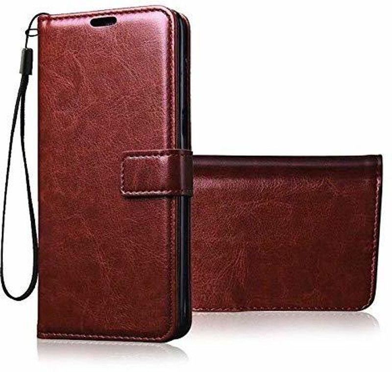 Beingstylish Flip Cover for Samsung Galaxy A30 Flip Case | Leather Finish | Magnetic Closure | Shock Proof Wallet Flip Cover  (Brown, Shock Proof, Pack of: 1)