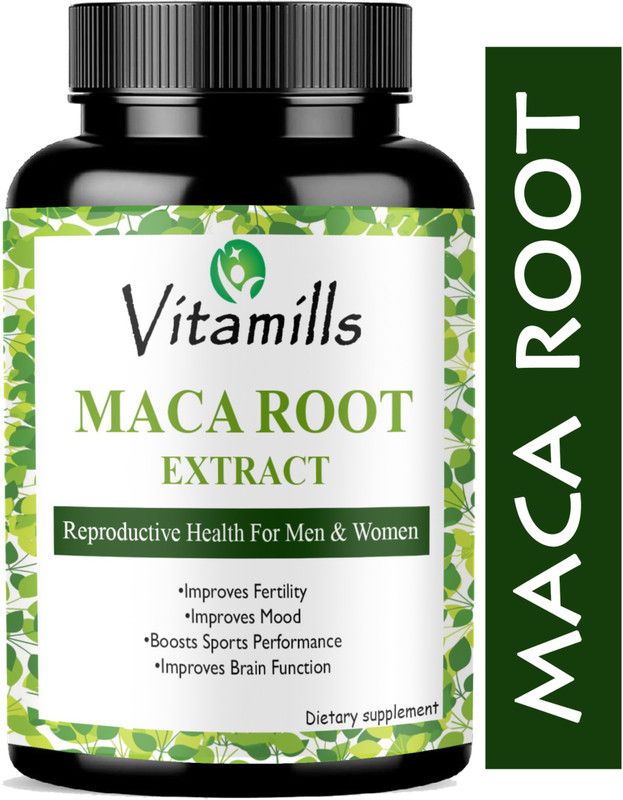 Vitamills Maca Root Capsules Enriched with Maca Root Extract for Men(Ultra)  (30 Capsules)