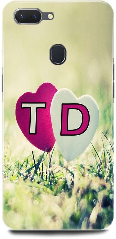 MP ARIES MOBILE COVER Back Cover for Realme 2/RMX1805,T Loves D Name,T Name, D Letter, Alphabet,T Love D NAME  (Multicolor, Hard Case, Pack of: 1)