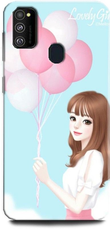 WallCraft Back Cover for Samsung Galaxy M21 GIRL, ANIME, PINK, LOVELY GIRL, CARTOON, CUTE GIRL, DOLL  (Multicolor, Dual Protection, Pack of: 1)