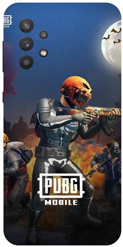 THE NARAYANA COLLECTIONS Back Cover for SAMSUNG GALAXY A32-PUBG,CHICKEN,GAME,BGMI,LOGO  (Multicolor, Hard Case, Pack of: 1)