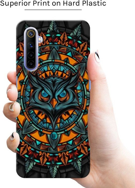 Thermobeans Back Cover for Angry Eagle (Orange) Hard Case Realme 6,6i  (Orange, Pack of: 1)