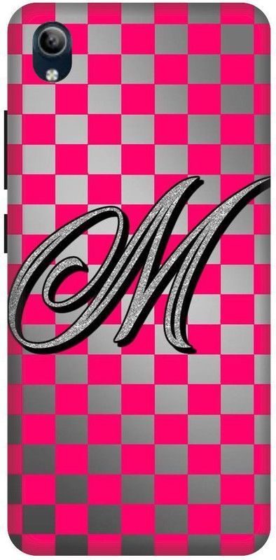 PHONE WALEY.COM Back Cover for VIVO Y90 , VIVO 1908 ,M letter,M name M word , Printed Back Cover  (Red, Hard Case, Pack of: 1)