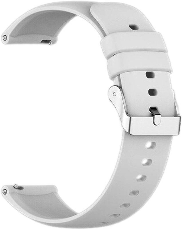 Melfo Flexible Rubber Strap Compatible with Tagg Kronos Smart Watch Strap  (Grey)