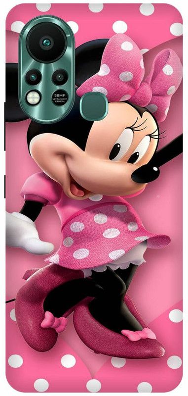 play fast Back Cover for Infinix Hot 11S, X6812 , MICKEY, MOUSE, MINNIE, MOUSE, LOVE  (Pink, Hard Case, Pack of: 1)
