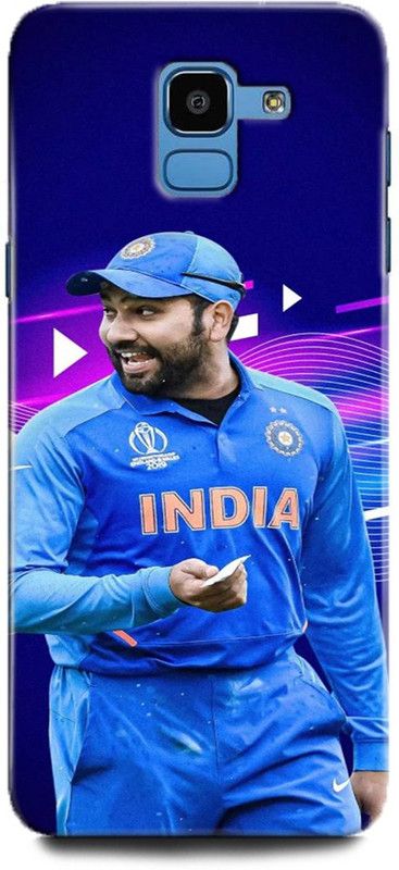 Afterglow Back Cover for SAMSUNG Galaxy J6 ROHIT SHARMA, BCCI,CRICKETER, INDIAN KHILADI, IPL, MI, T20  (Multicolor, Shock Proof, Pack of: 1)