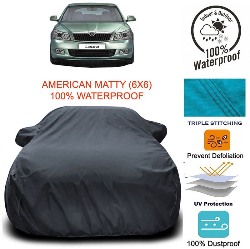 Dvis Car Cover For Skoda Laura (With Mirror Pockets)  (Grey)