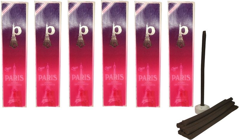 Adhvik (Set of 6) Paris Scented Incense Dry Dhoop Sticks Dhoopbathi (10 Sticks Each Box) for Worship Pooja Meditational Sprituality Religious Purposes Scented  (10, Set of 6)