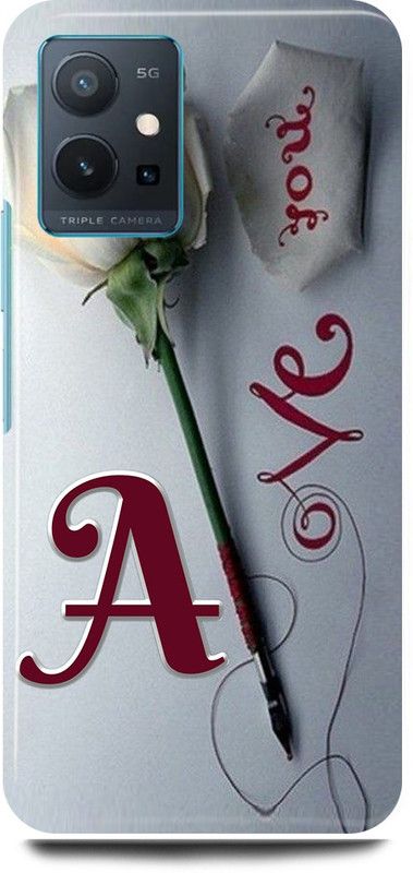 play fast Back Cover for Vivo T1 5G, V2141 A, NAME, LETTER, ALPHABET, LOVE  (Silver, Hard Case)