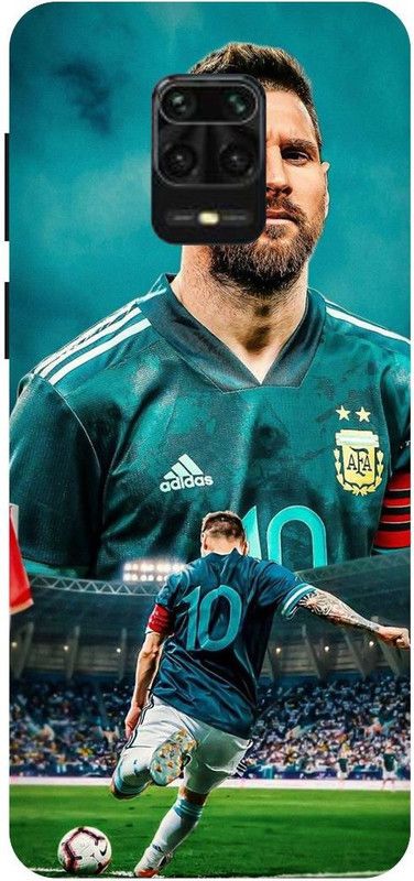THE NARAYANA COLLECTIONS Back Cover for REDMI NOTE 10 LITE-LIONEL,MESSI,FOOTBALL,SPORTS  (Multicolor, Hard Case, Pack of: 1)
