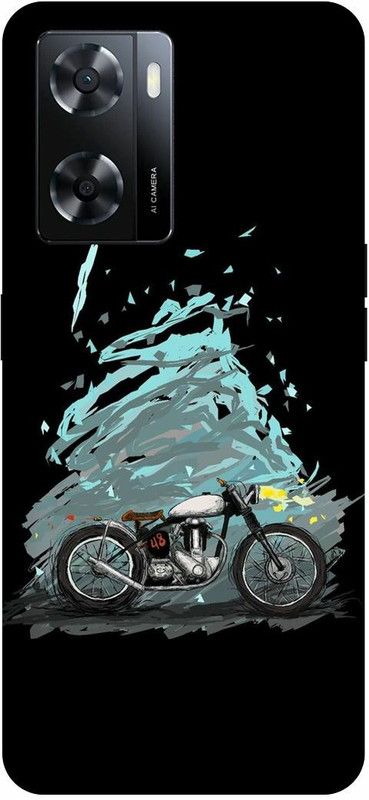 Dimora Back Cover for OPPO A 57e ,ROYALENFIELD LOVERBIKE SPORTS BULLETLOVER CLASSIC350  (Multicolor, Hard Case, Pack of: 1)