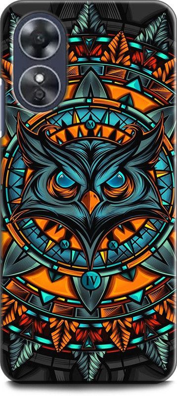WallCraft Back Cover for OPPO A17, CPH2477 OWL, FUNNY OWL, NIGHT WATCH, ABEJ, BEOGRAD, TRIPPY  (Multicolor, Dual Protection, Pack of: 1)