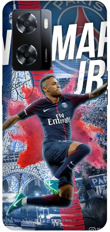 Dimora Back Cover for OPPO A57, NEYMAR BARCELONA FOOTBALL JUNIORPSG FRANCEJERSEY  (Multicolor, Hard Case, Pack of: 1)