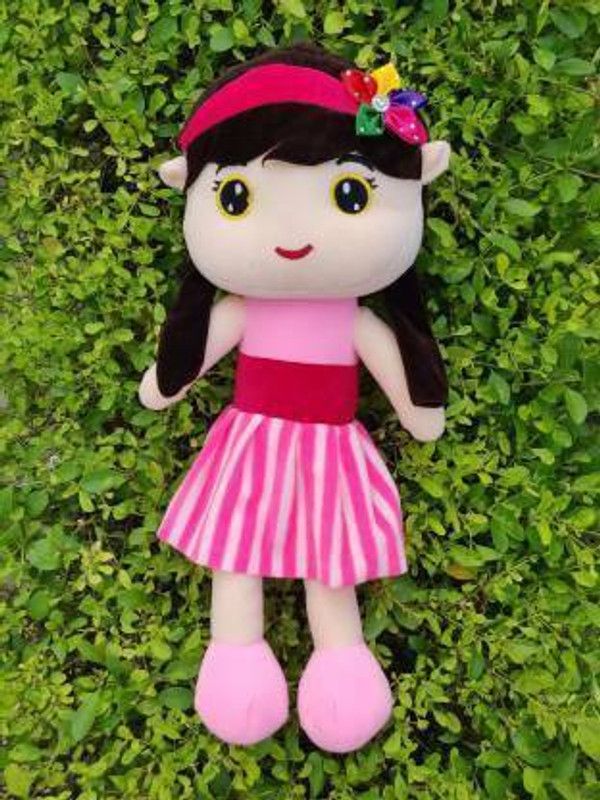 funtoosh Shizuka Hello Baby Cute Doll Soft Toy - 40 cm  (Red)