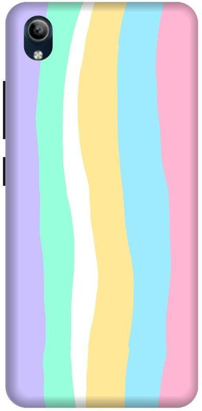 PHONE WALEY.COM Back Cover for VIVO Y90 , VIVO 1908 ,Color Gradient Rainbow Stripes,Apple logo, Printed  (Multicolor, Hard Case, Pack of: 1)