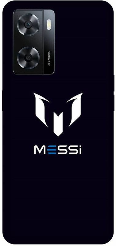 Dimora Back Cover for realme narzo 50 5G, MESSILIONEL FOOTBALL MESSI LOGO  (Black, Hard Case, Pack of: 1)
