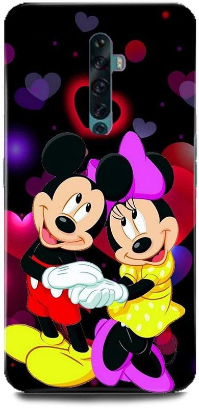 MP ARIES MOBILE COVER Back Cover for OPPO Reno2 F/CPH1989,Mickey,Mickey Mouse,Art, Cartoon, Teddy,Doll  (Multicolor, Hard Case, Pack of: 1)