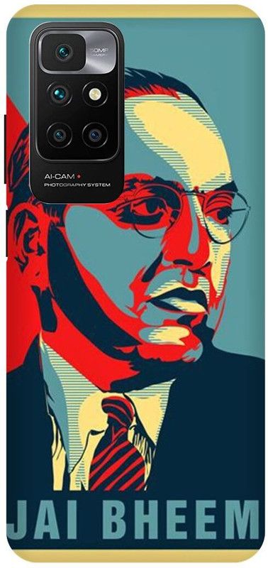 DIKRO Back Cover for REDMI 10 Prime, DR, BHIMRAO, AMBEDKAR, JI, JAI, BHEEM  (Multicolor, Hard Case, Pack of: 1)