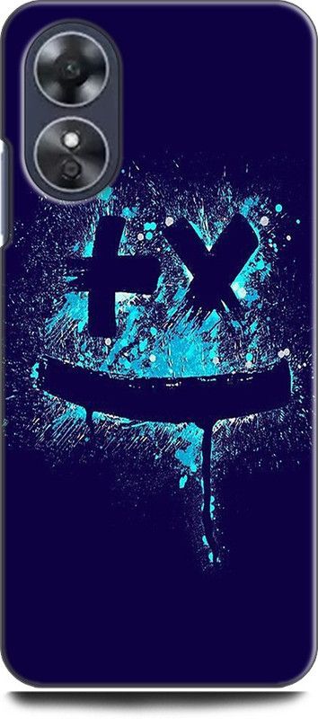 WallCraft Back Cover for OPPO A17, CPH2477 MARSHMELLO, DJ, SMILE, FACE, MUSIC, ART, MASK, FUN  (Multicolor, Dual Protection, Pack of: 1)