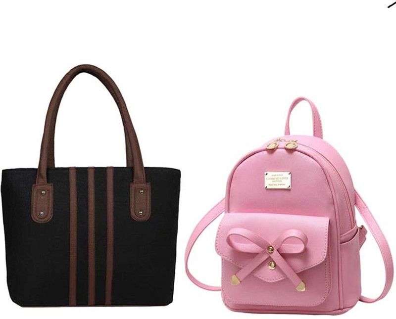 Small 6 L Backpack hb-15-brwn-3-patti+bb-pnk-tei-pitthu-cmbo  (Brown, Pink)