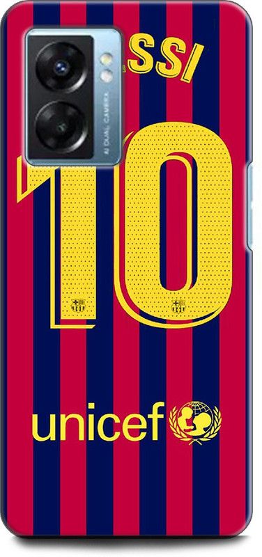 WallCraft Back Cover for Realme Narzo 50 5G, RMX3286 LIONE MESSI, FOTBALL, MESSI 10, BARCELONA, SPORTS  (Multicolor, Dual Protection, Pack of: 1)