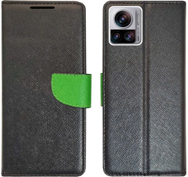 AD Enterprises Flip Cover for Moto Edge 30 Ultra  (Black, Magnetic Case, Pack of: 1)