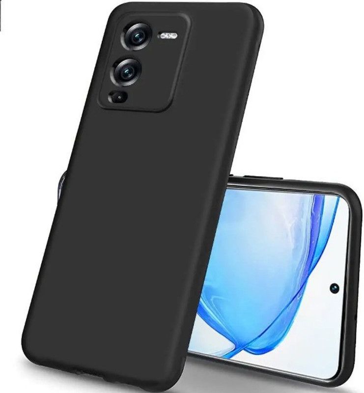 Bai and kaka Back Cover for Vivo V25 Pro 5G  (Black, Camera Bump Protector, Silicon, Pack of: 1)