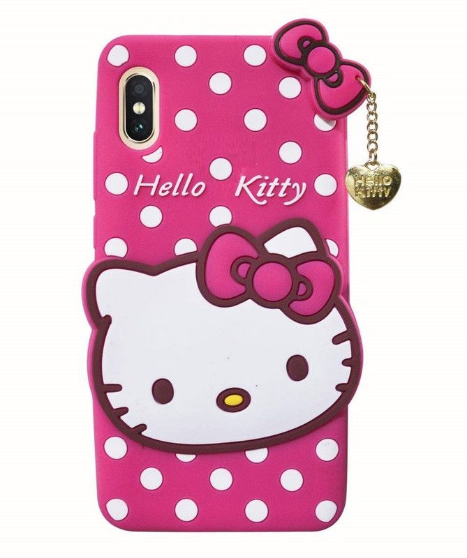 COVERBLACK Back Cover for Apple iPhone XS  (Pink, Grip Case, Silicon, Pack of: 1)