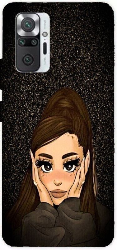 Tanuka Back Cover for Redmi Note 10 Pro  (Black, Beige, Silicon)