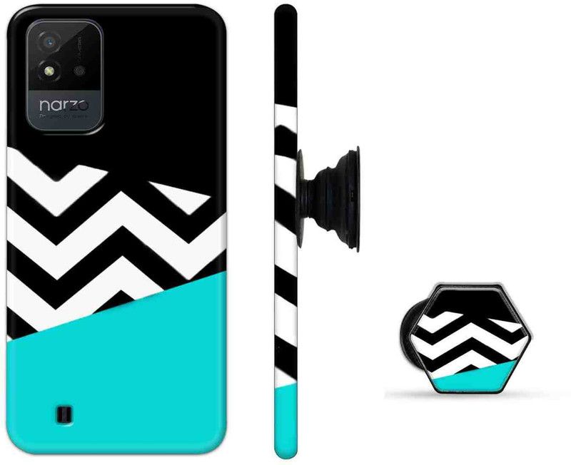 Deltavo Back Cover for Realme Narzo 50i  (Multicolor, Cases with Holder, Pack of: 2)