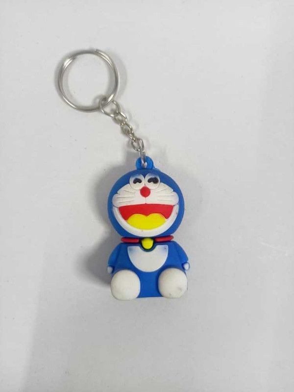 YuNiesto Cute Blue Doraemon Cartoon Light weight 3D Rubber Keychain Give A Nice Look Key Chain