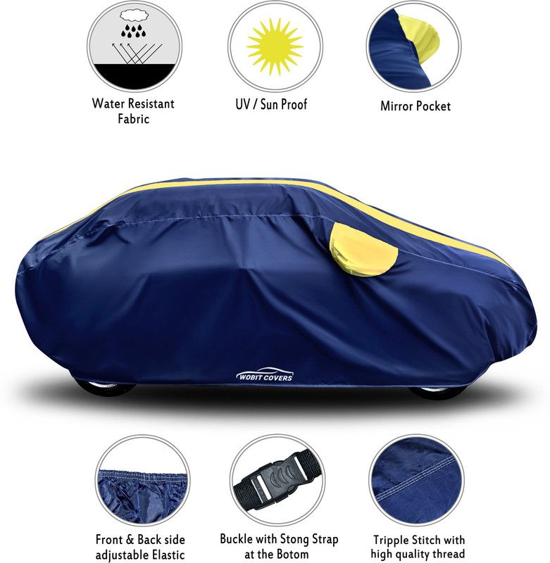 XAFO Car Cover For Audi A8 (With Mirror Pockets)  (Yellow)