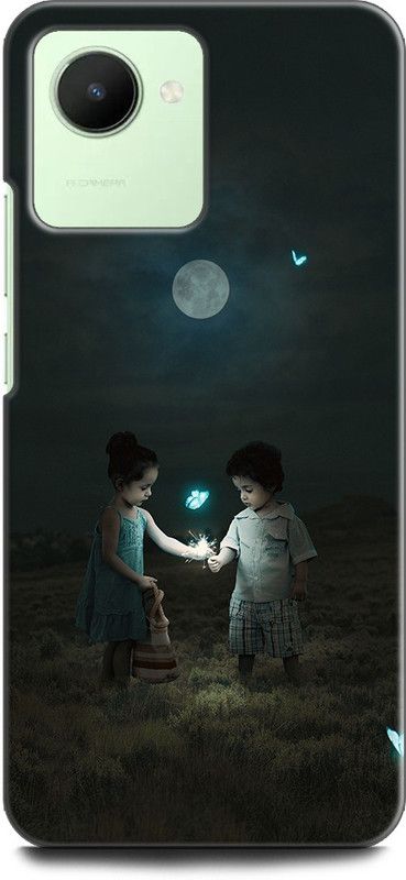 WallCraft Back Cover for Realme Narzo 50i Prime, RMX3506 LOVE, AMOR, ANIME, GIRL, BOY, MOON, BUTTERFLY  (Multicolor, Dual Protection, Pack of: 1)