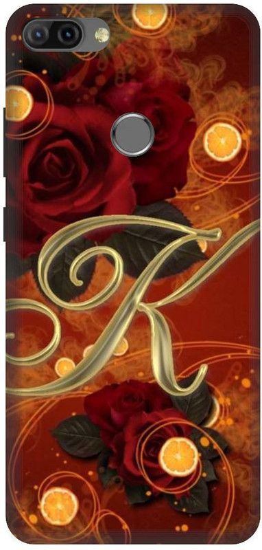 3D U PRINT Back Cover for Infinx Hot 6 Pro ,X608, K letter,K name K word  (Brown, Waterproof)