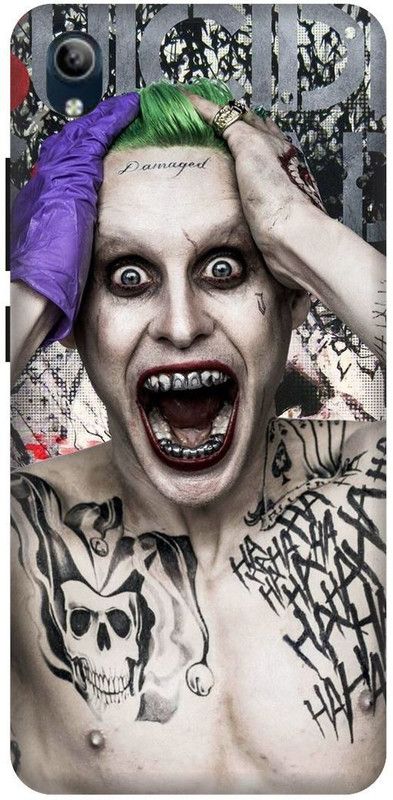PHONE WALEY.COM Back Cover for VIVO Y90 , VIVO 1908 ,The Joker,Batman ,Printed back cover  (Yellow, Hard Case, Pack of: 1)