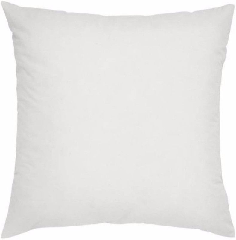 homeland@dreamsunlimited Microfibre Solid Chair Cushion Pack of 1  (Milky White)