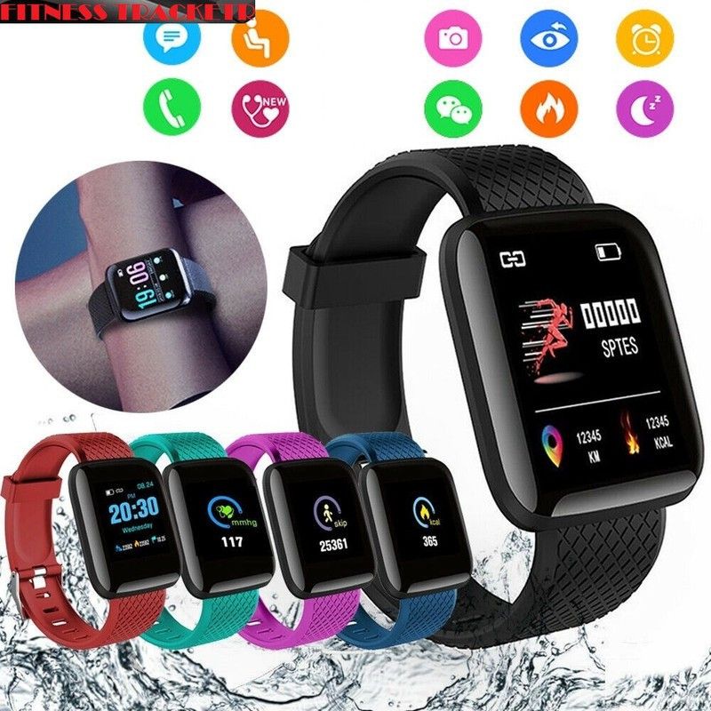 Bydye A497(ID116) LATEST FITNESS TRACKER STEP COUNT SMART WATCH BLACK( PACK OF 1) Smartwatch  (Black Strap, free)