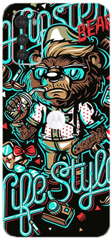 BUGGU MOTOROLA E32S Mobile Skin  (Ultra Super Hipster Skin With High Matte Finish.)