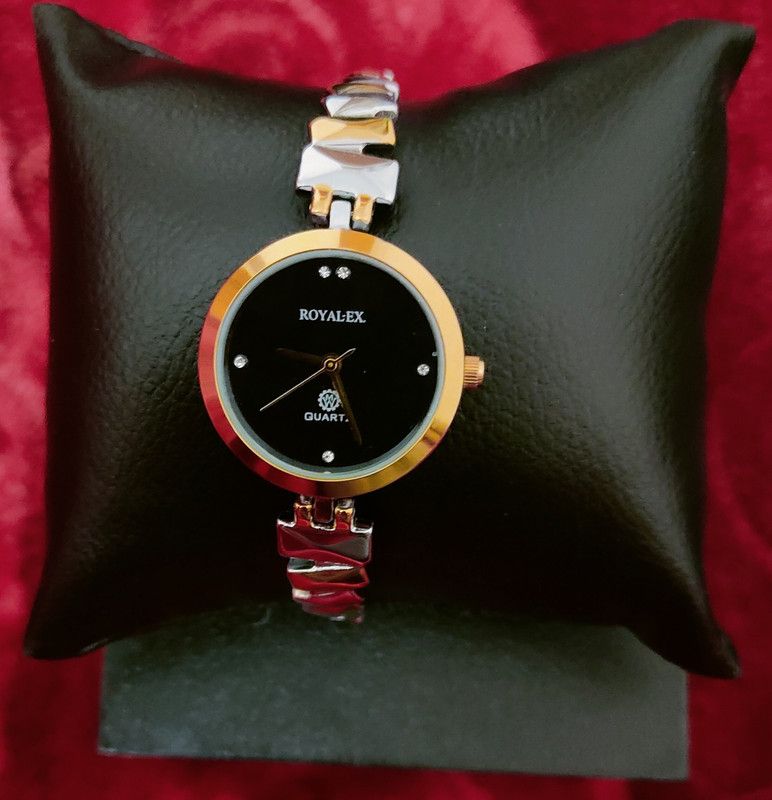 Analog-Digital Watch - For Women Gold