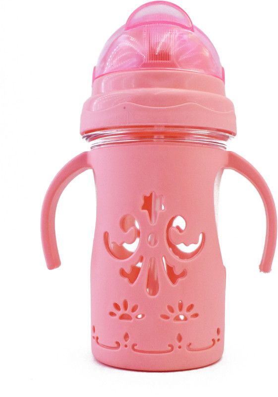 BSD Premium Baby Sipper With Sliding Lid, Spill Proof , 250 ml s9 (pack of 1)  (Pink, transparent)