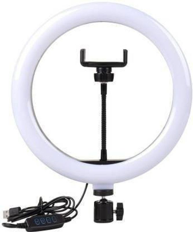 PANKAJ DX SHARMA 10 Inch New Big Selfie Ring Light For Photo and Video Making Light Ring Flash Ring Flash  (White)