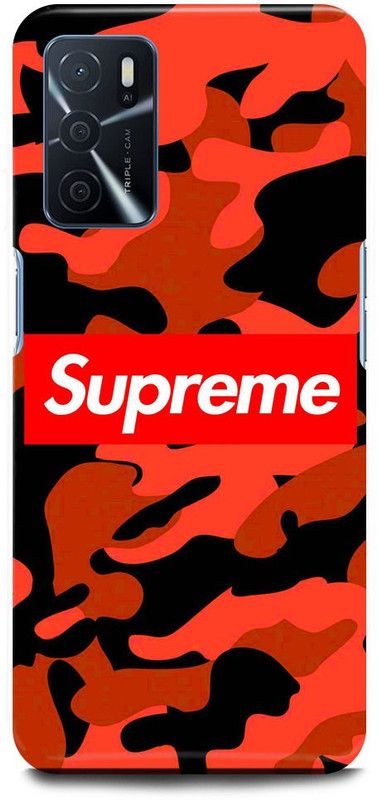 FUGGA Back Cover for OPPO A16, SUPREME, LOGO, EMBLEM, ARMY, DRESS, MAN  (Red, Hard Case, Pack of: 1)