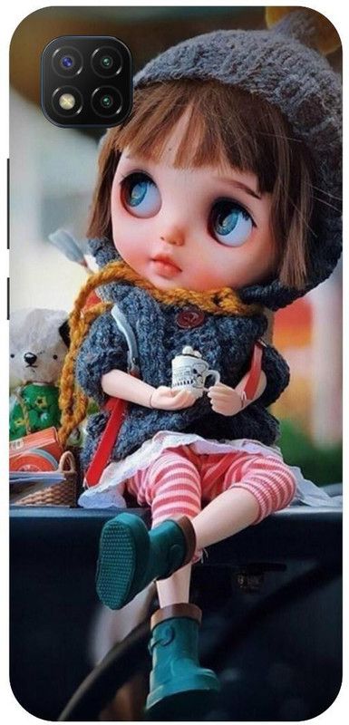 THE NARAYANA COLLECTIONS Back Cover for POCO C3-CUTE,GIRLS,BABY,DOLL,CARTOON  (Multicolor, Hard Case, Pack of: 1)