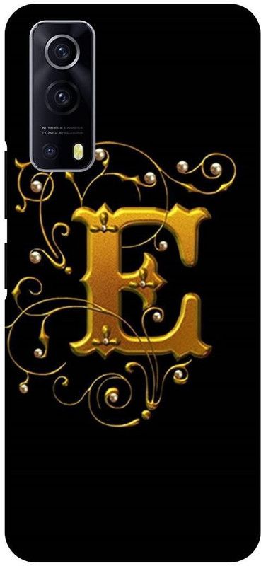 THE NARAYANA COLLECTIONS Back Cover for IQOO Z3- V2073A-E,NAME,ALPHABET,GOLDEN,NAME  (Multicolor, Hard Case, Pack of: 1)