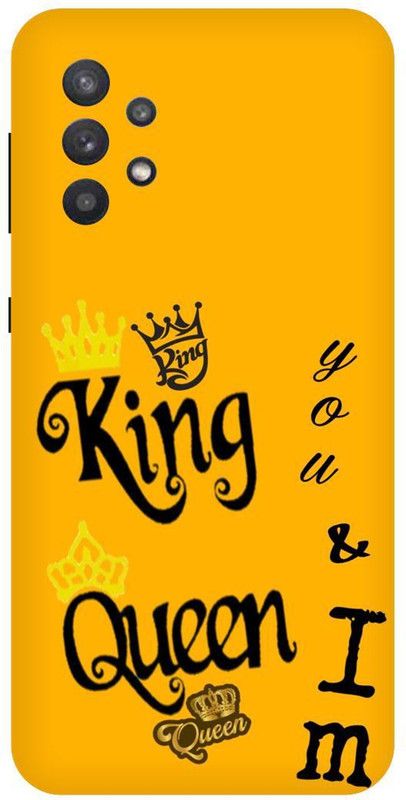 THE NARAYANA COLLECTIONS Back Cover for SAMSUNG GALAXY A32-KING,QUEEN,LOVE,COUPLE,FRIENDS  (Multicolor, Hard Case, Pack of: 1)