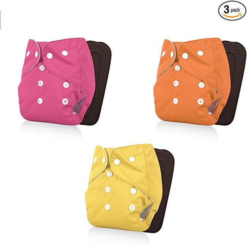 RAREGEAR Cloth Diapers for Babies (3Months - 3 Years), Reusable, Washable Any3