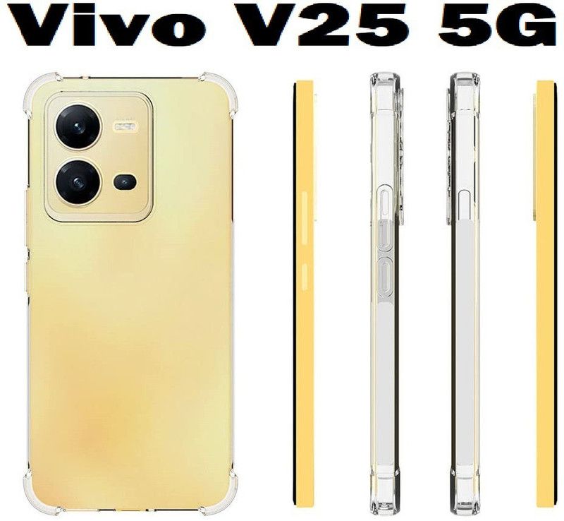 welldesign Back Cover for Vivo V25 5G  (Transparent, Silicon, Pack of: 1)