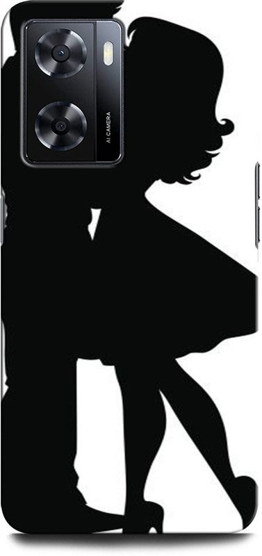 GRAFIQE Back Cover for OPPO A57 New GIRL BOY LOVE, ANIME, SWEET COUPLE, TOGETHER, COUPLE HUG  (Multicolor, Shock Proof, Pack of: 1)